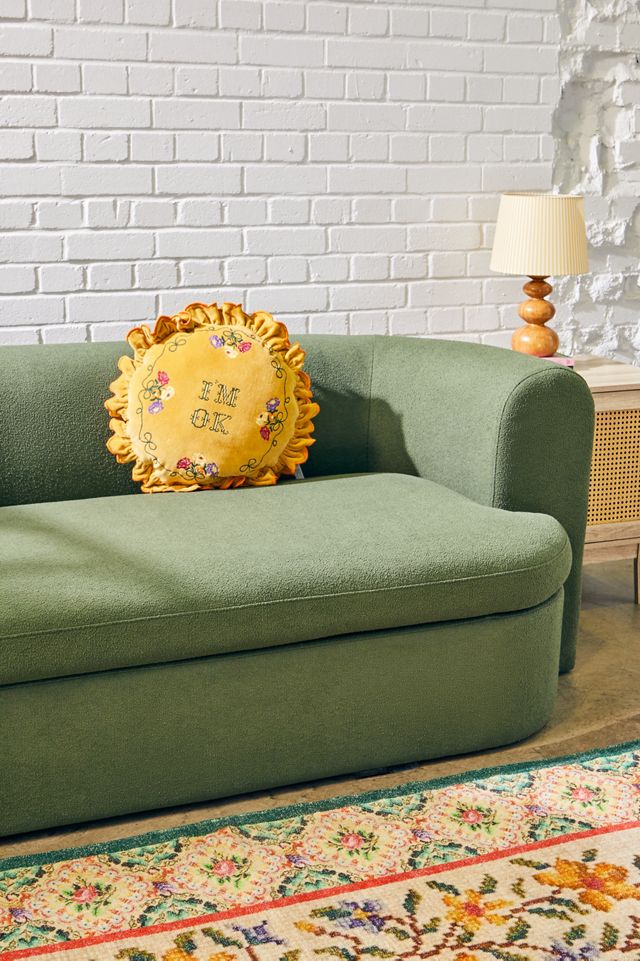 Armand Green Three-Seater Storage Sofa #1