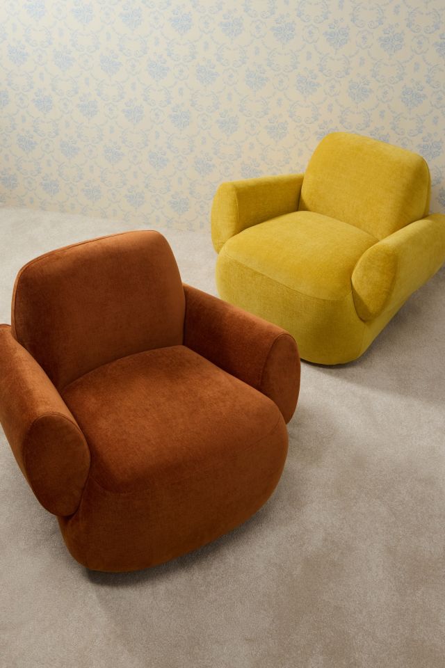 Scott Mustard Lounge Chair | Urban Outfitters UK