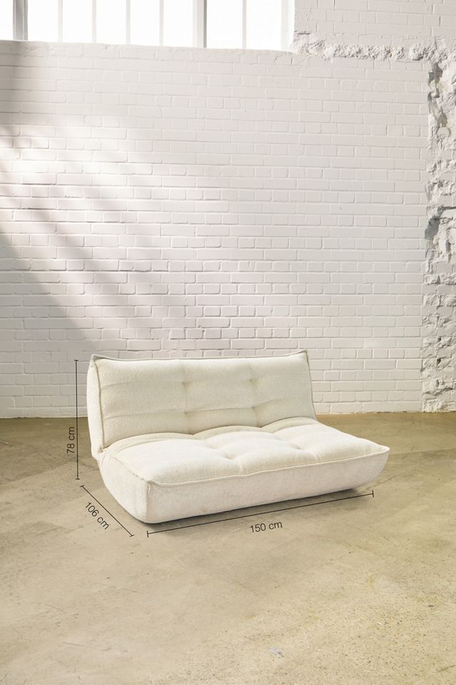 Greta Two-Seater White Boucle Sofa Bed #3
