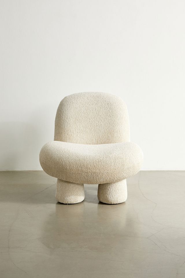 Cream Boucle Bubble Chair #1