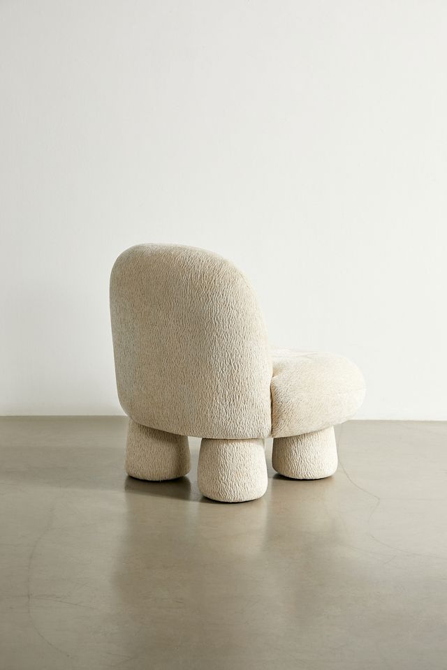 Cream Boucle Bubble Chair #3