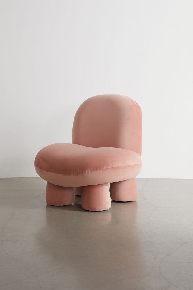 Pink Velvet Bubble Chair #2