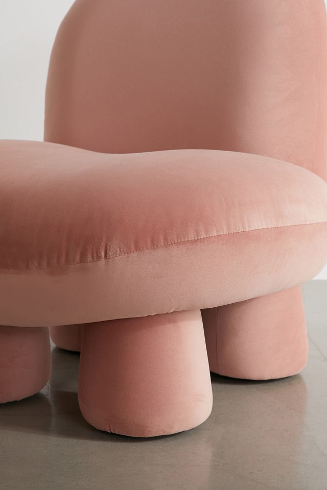 Pink Velvet Bubble Chair #3