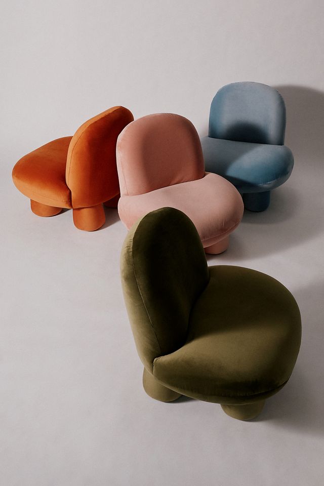 Green Velvet Bubble Chair #1
