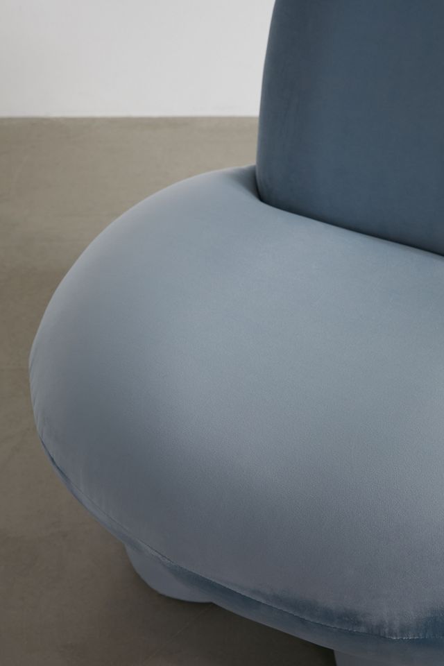 Blue Velvet Bubble Chair #3