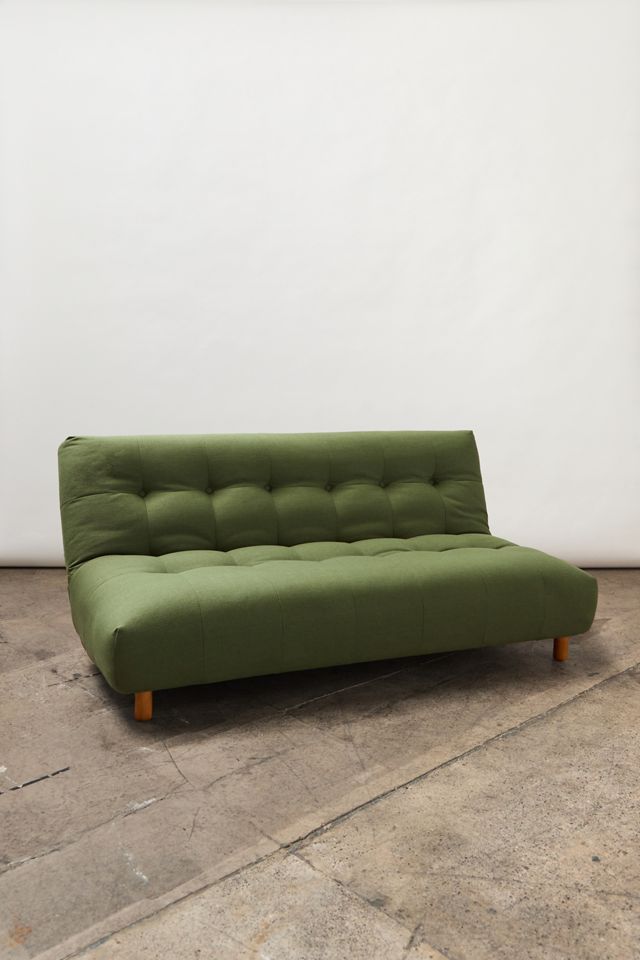 Analise Green Two-Seater Sofa Bed #3