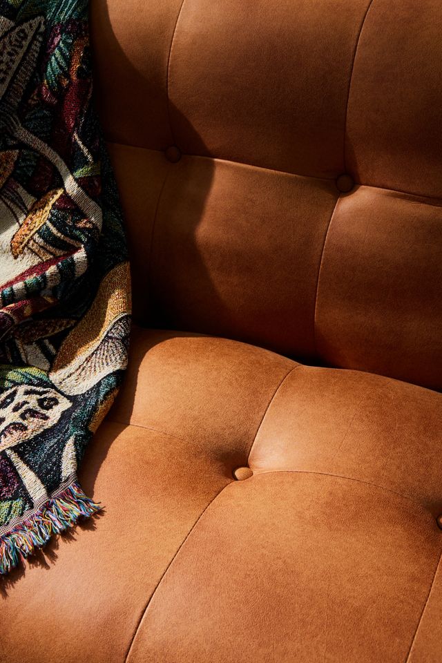 Analise Orange Two-Seater Sofa Bed #2