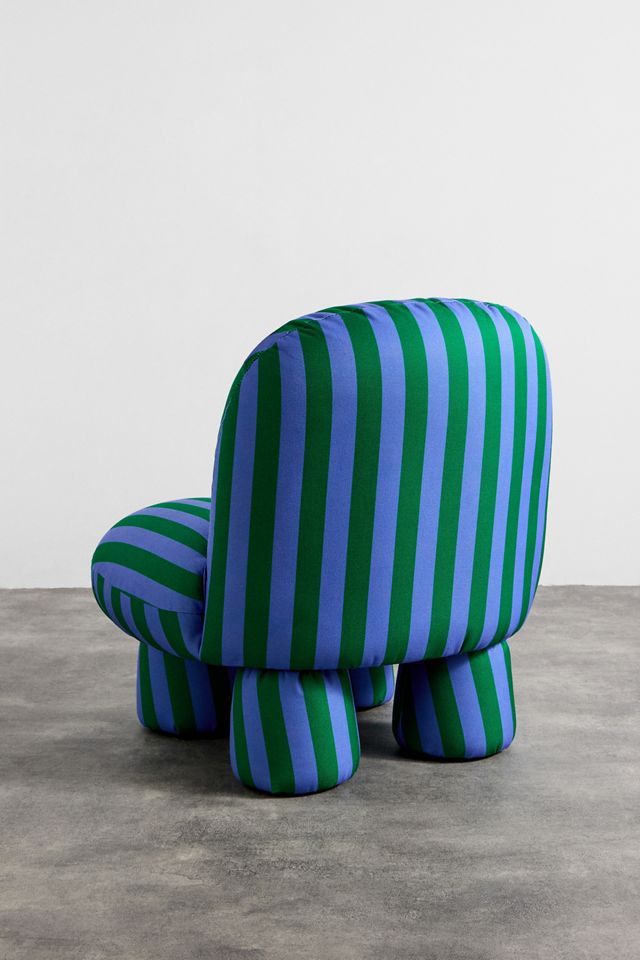 Blue & Green Stripe Bubble Chair #4