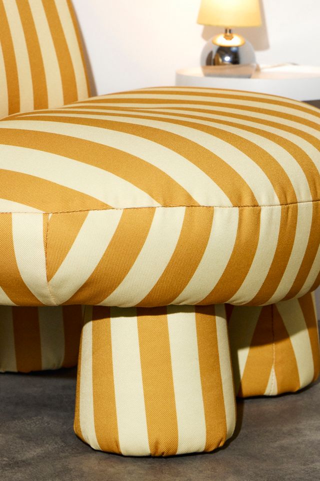 Mustard Stripe Bubble Chair #2