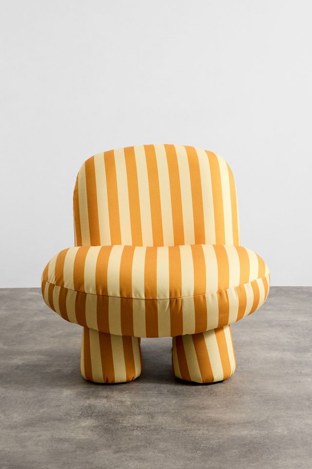 Mustard Stripe Bubble Chair #3