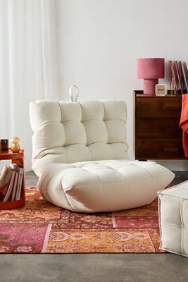 Greta Cream Boucle Bean Bag