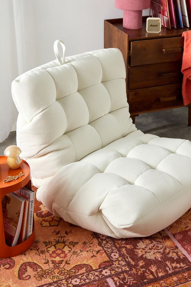 Greta Cream Boucle Bean Bag #1