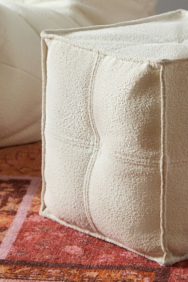 Greta Cream Pouffe #1