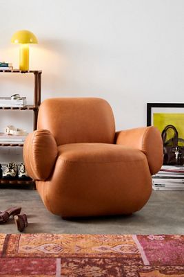 Scott Faux Leather Lounge Chair