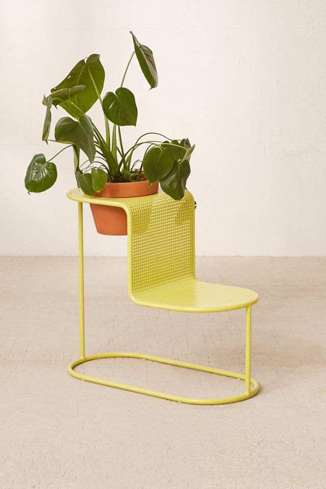 Leya Lime Green Plant Stand Side Table  #1