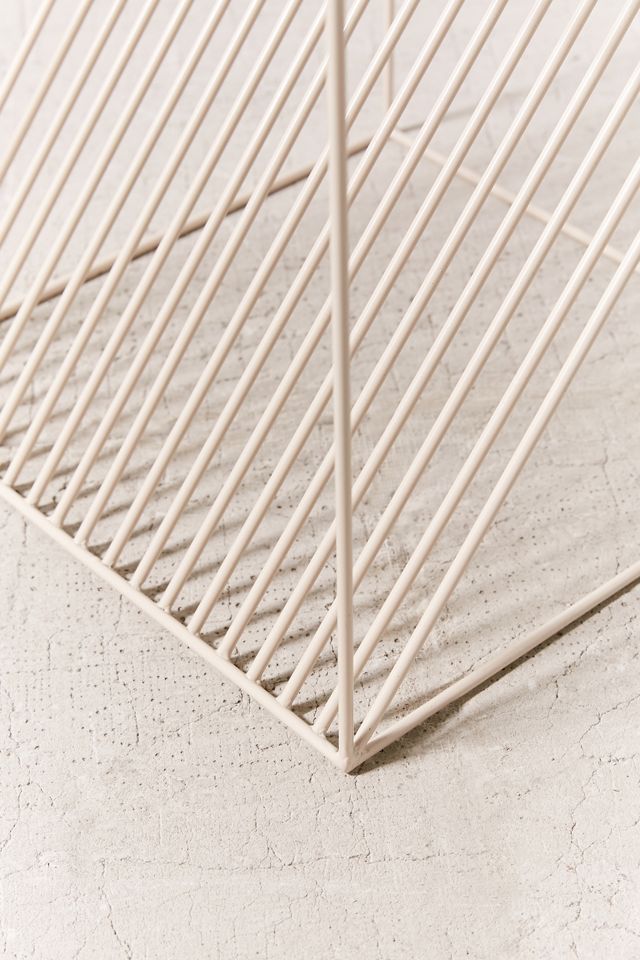 Table basse avec structure à lignes optiques  #5