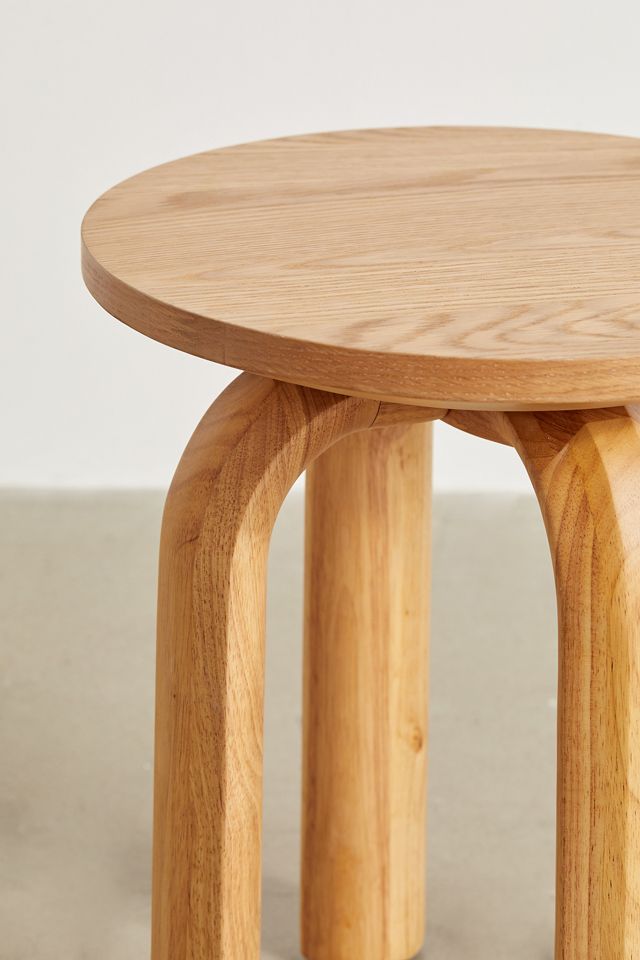 Milo Oak Veneer Side Table #4