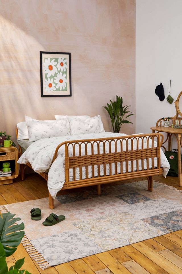 Rattan bed deals twin