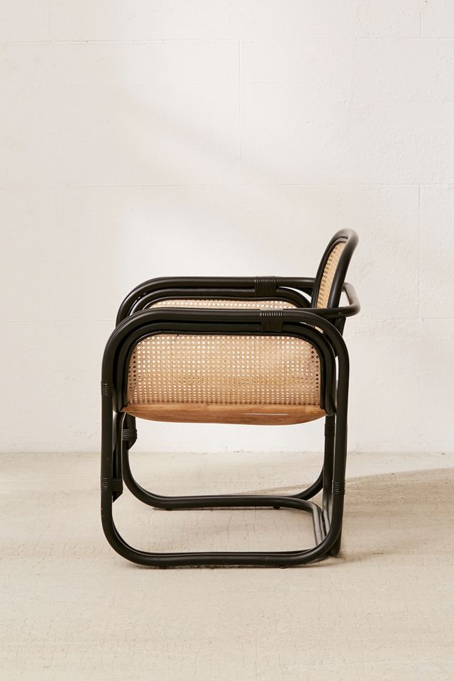 Marte Lounge Rattan & Wood Chair #2