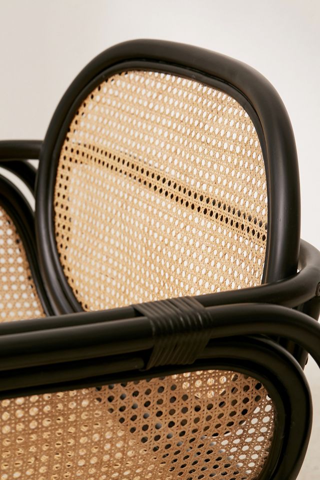 Marte Lounge Rattan & Wood Chair #4