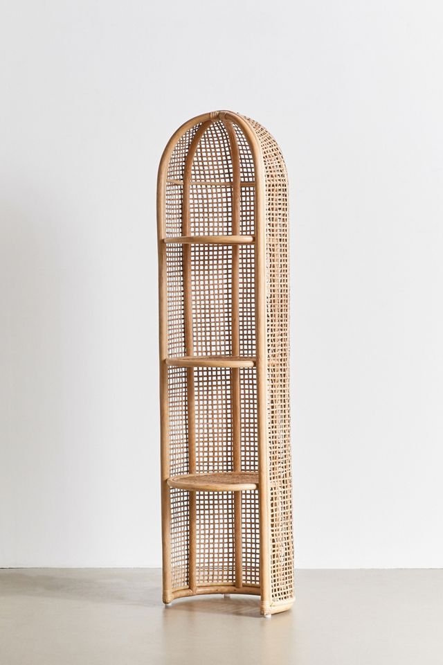 Omera Rattan Corner Shelf #2