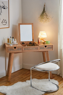 Marte Natural Wood Dressing Table | Urban Outfitters UK