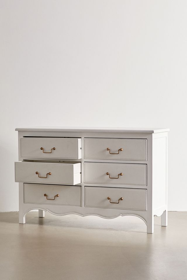 White Virginia 6-Drawer Dresser #1