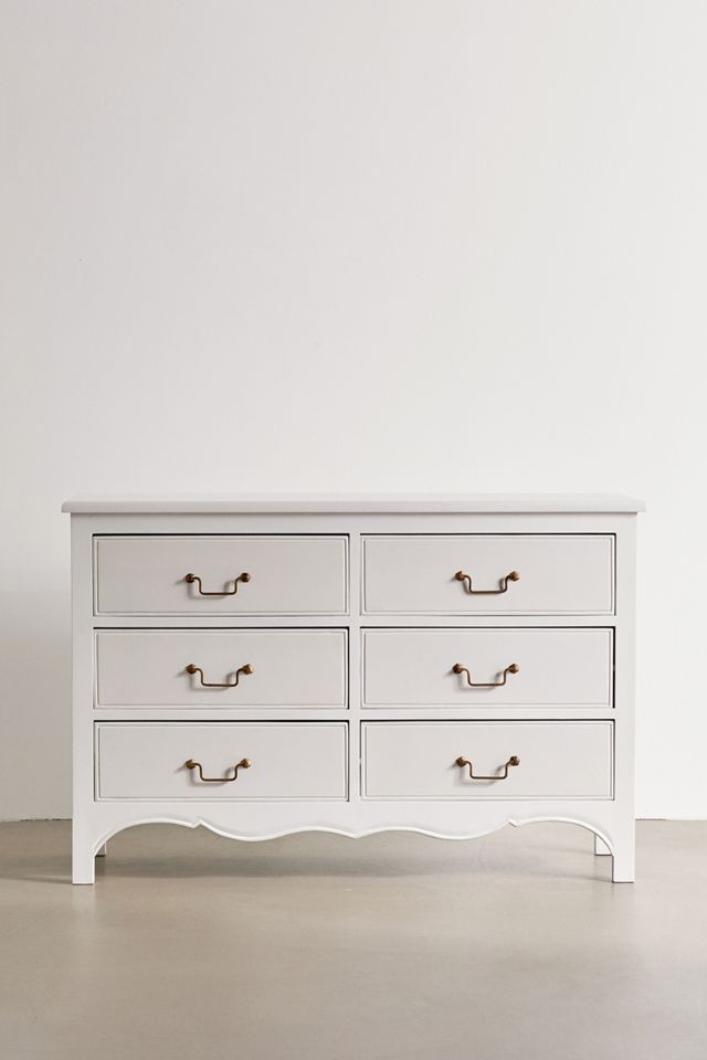 White Virginia 6-Drawer Dresser #2