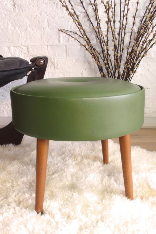 Vintage deals round footstool