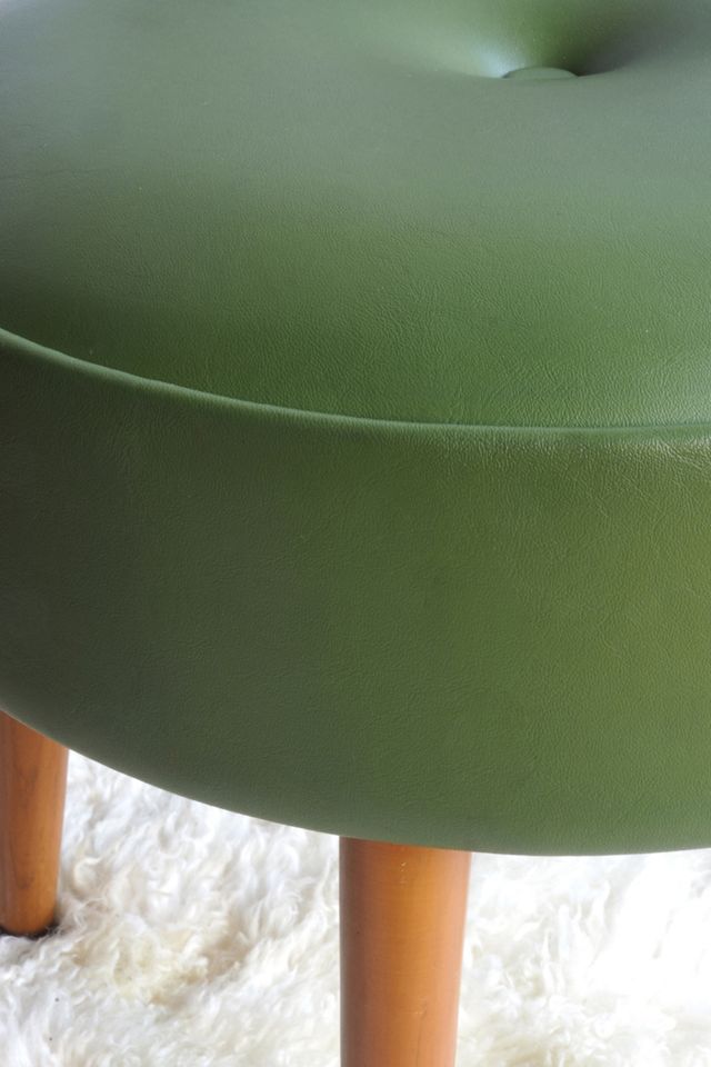 Urban Renewal Vintage 1960s Button Footstool #1
