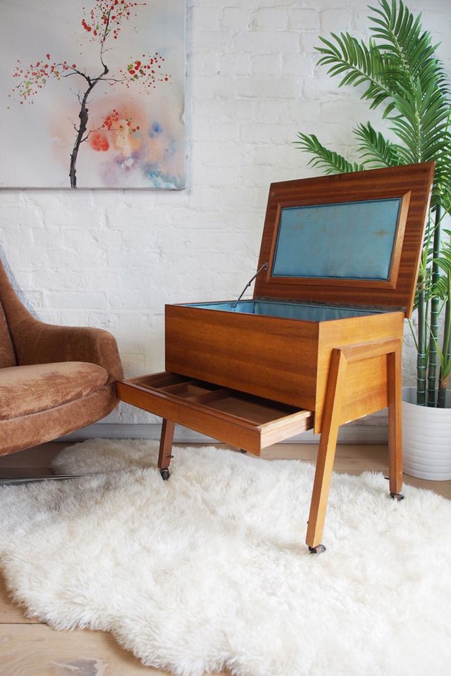 Urban Renewal Vintage 1960s C Arnold Of Marlow Sewing Box On Castors #1