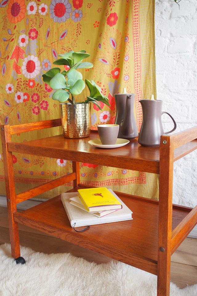 Urban Renewal Vintage Danish Mid-Century Tea Trolley #1