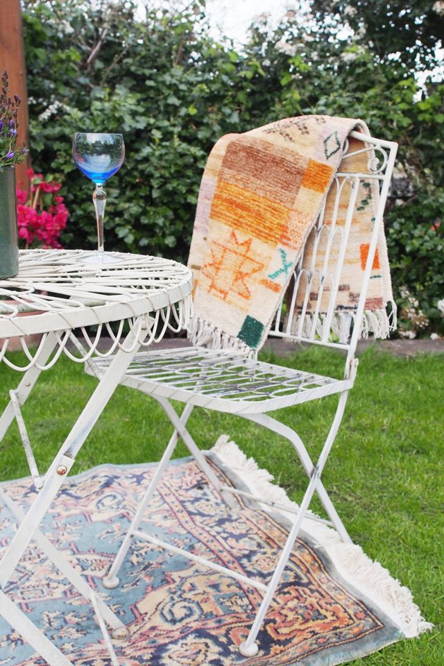 Urban Renewal Vintage White Ornate Bistro Set #3