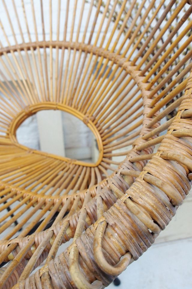 Urban Renewal Vintage Mid Century Franco Albini Cane Satelite Chair #2
