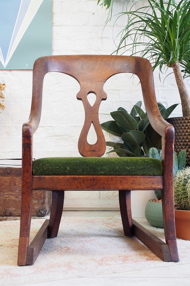Urban Renewal Vintage 19th Century Victorian Flame Mahogany Armchair #3