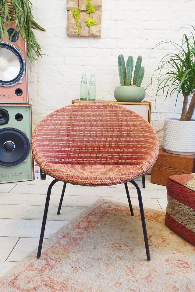 Urban Renewal Vintage Canvas Covered Satellite Chair #1