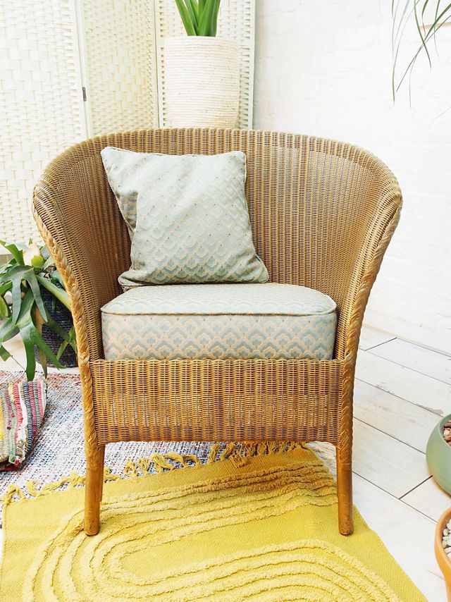 Urban Renewal Vintage Lloyd Loom "Lusty" Tub Chair #1