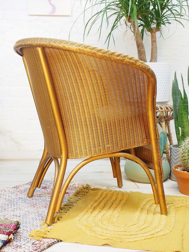 Urban Renewal Vintage Lloyd Loom "Lusty" Tub Chair #2