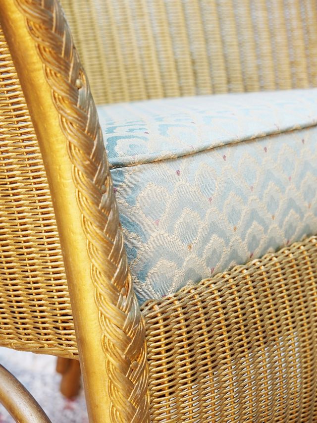 Urban Renewal Vintage Lloyd Loom "Lusty" Tub Chair #3