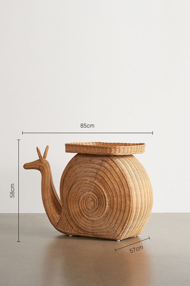 Snail Rattan Side Table  #1