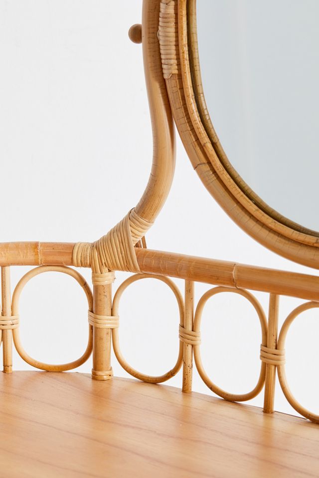 Caroline Rattan Dressing Table #4