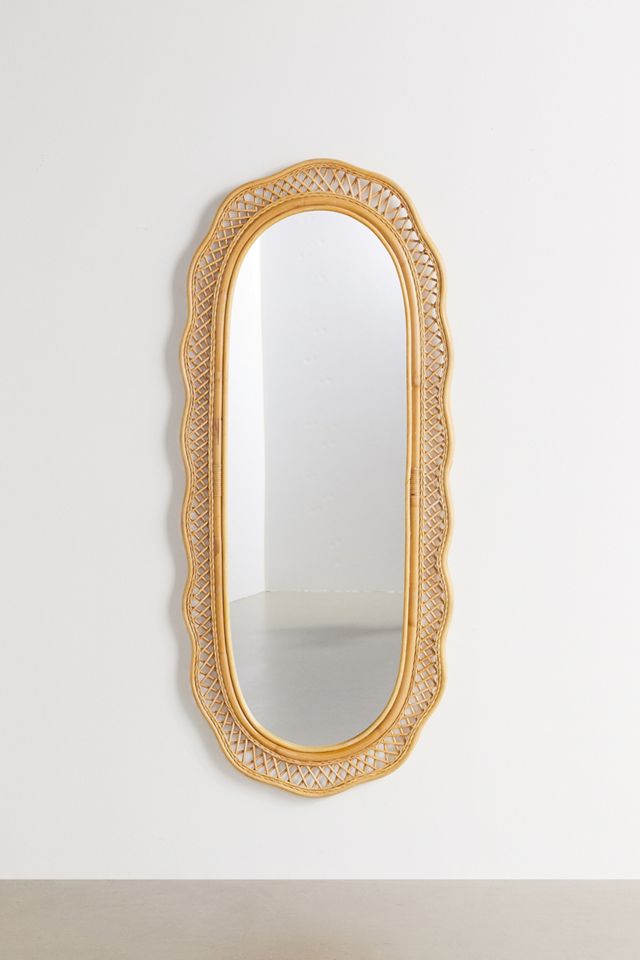 Malorie Wicker Wall Mirror #1