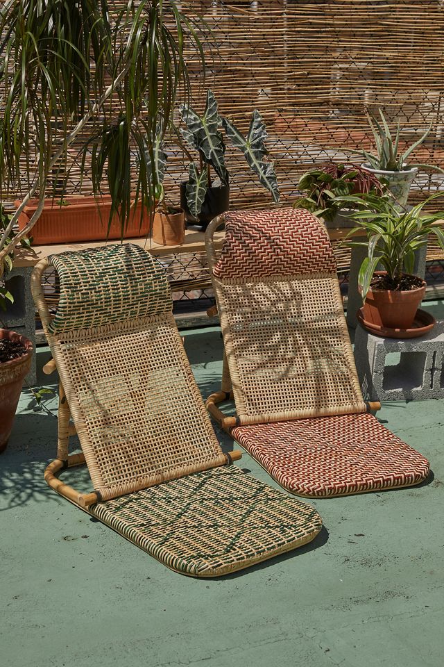 Tatami Green Rattan Beach Chair #1