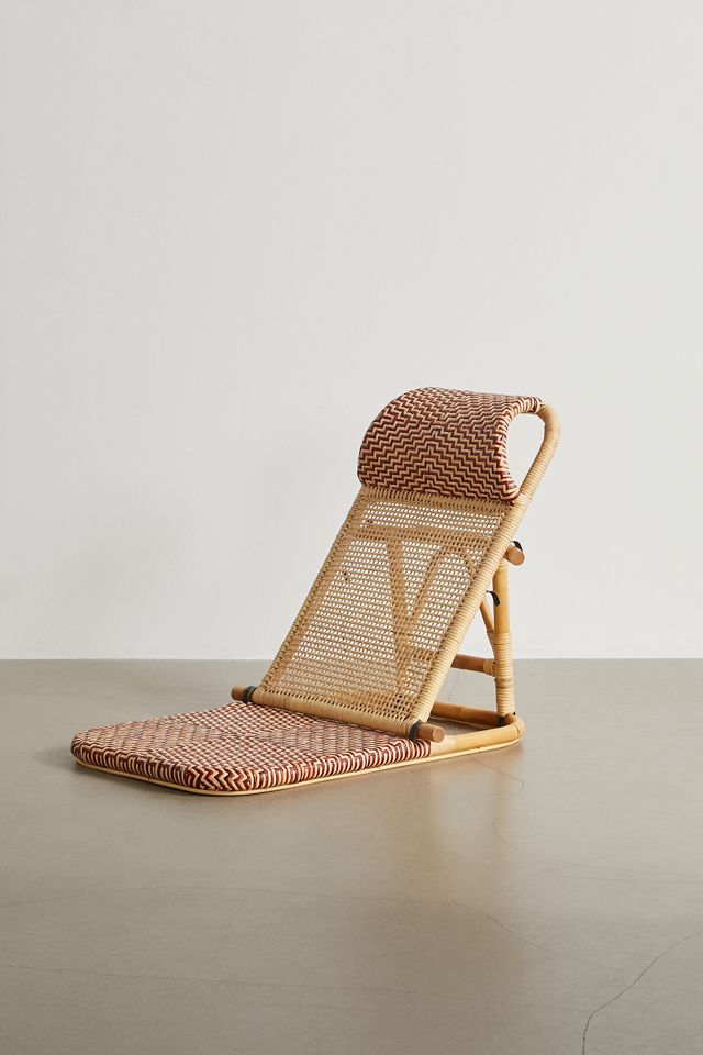 Tatami Red Rattan Beach Chair #1