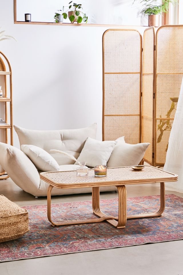 Urban outfitters store rattan coffee table