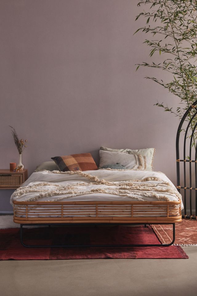 Rattan bed on sale urban outfitters