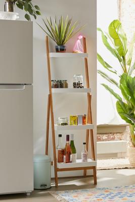 Barkley Storage Shelf - Brown L: 45cm x W: 35cm x H: 145cm at Urban Outfitters