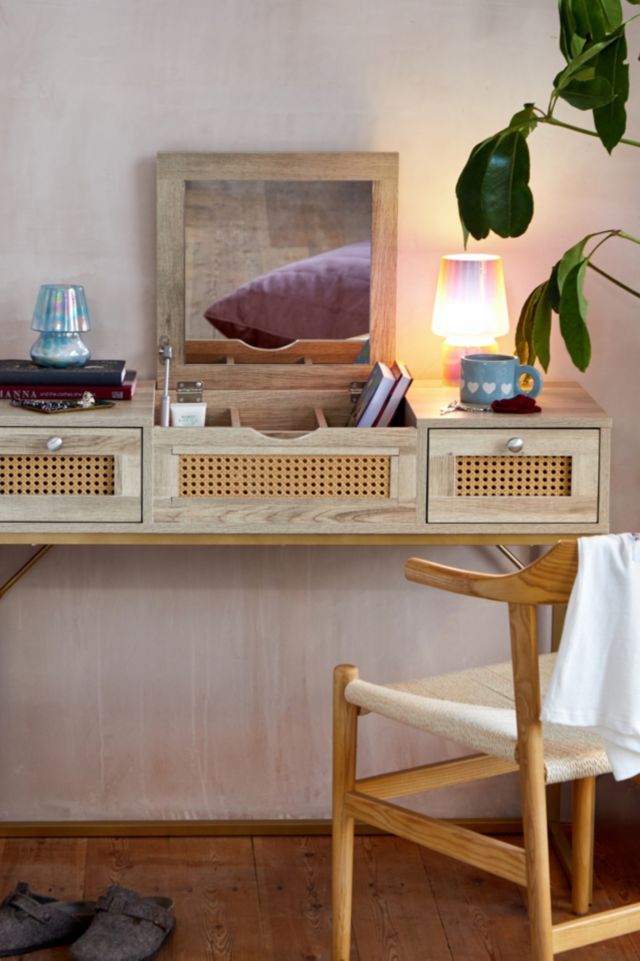 Lily Rattan Dressing Table | Urban Outfitters UK