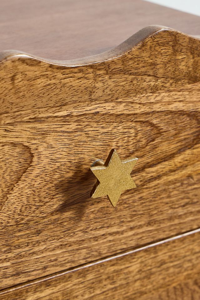 Wavy Star Nachttisch mit Zwei Schubladen #6
