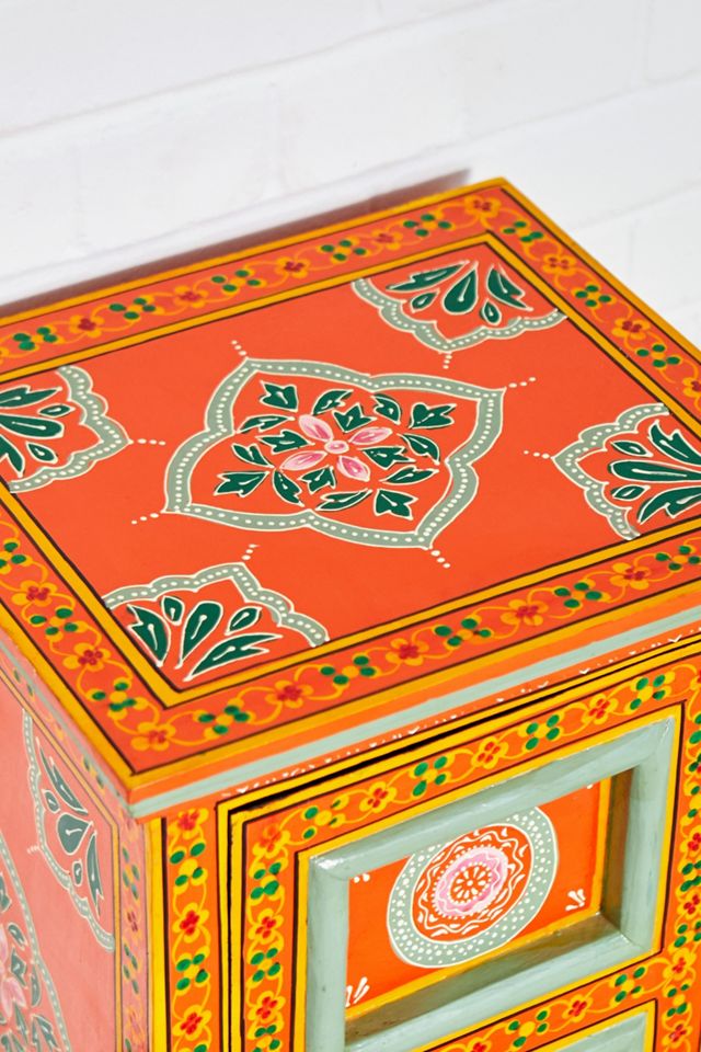 Hand-Painted Bedside Table #1